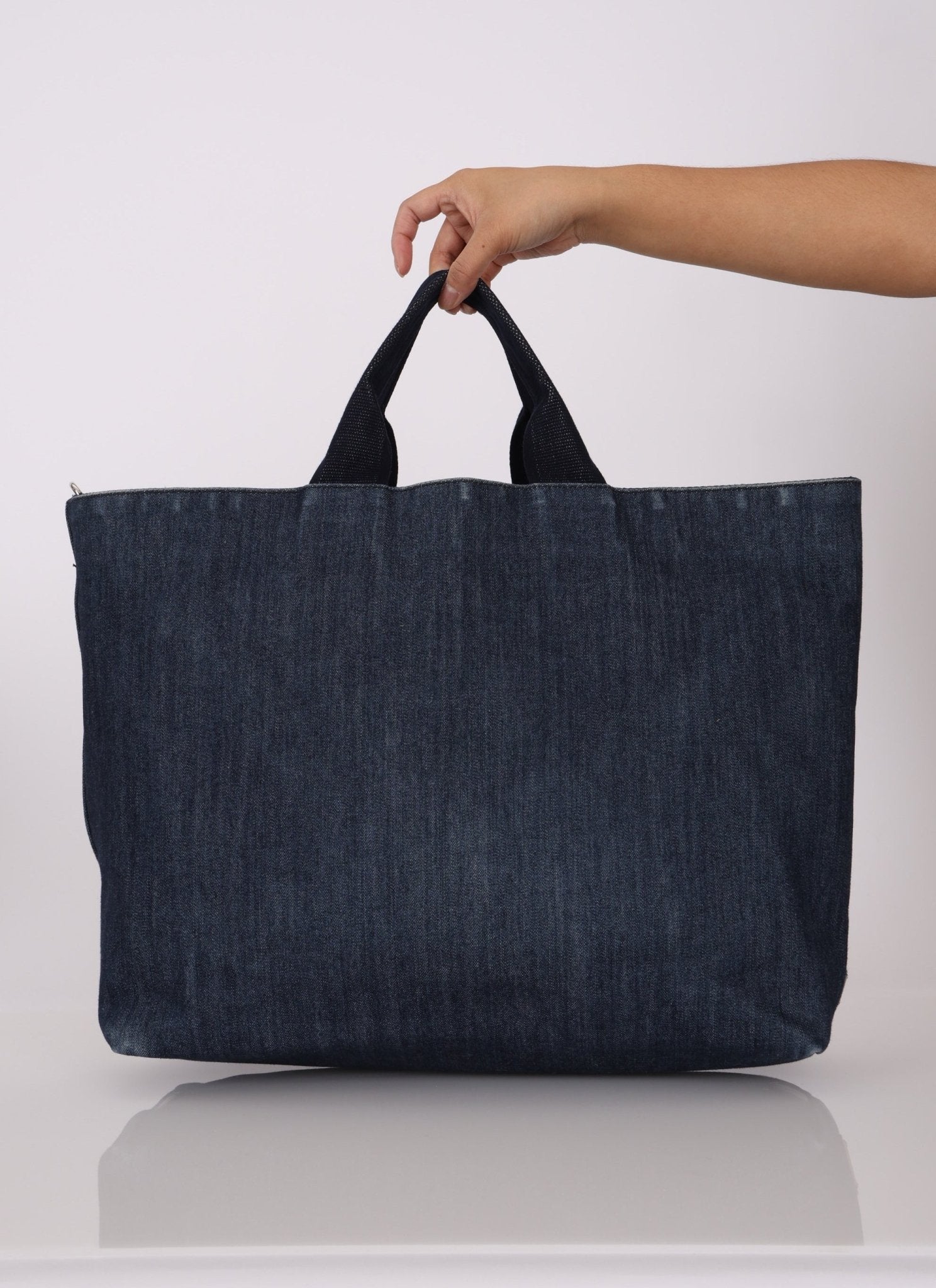 Prada Drill Denim Tote - FashioNica
