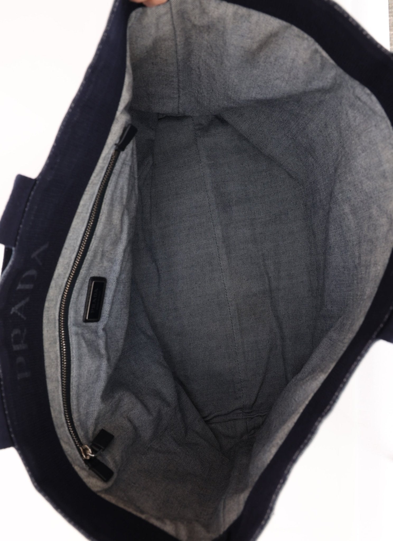 Prada Drill Denim Tote - FashioNica