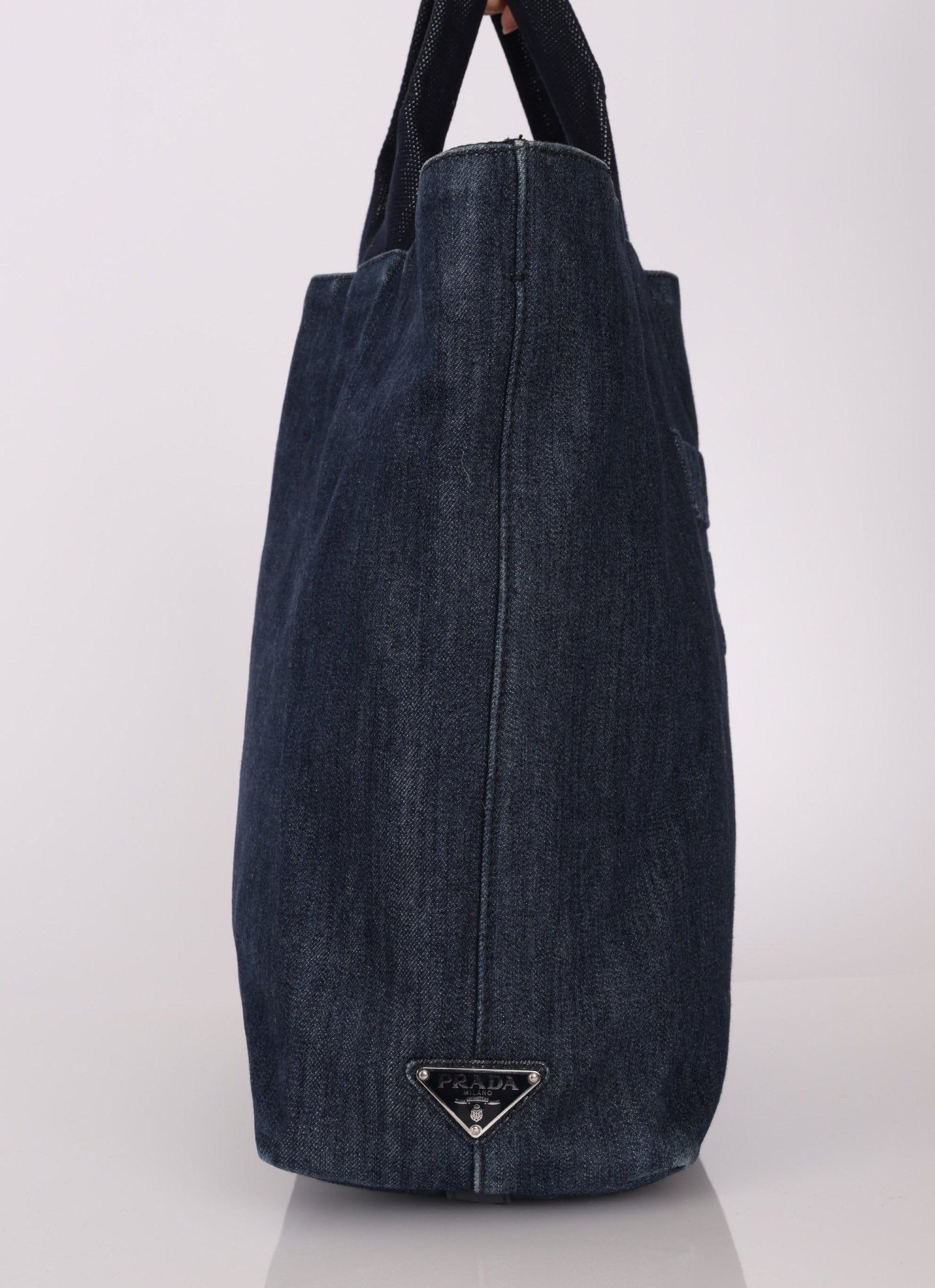 Prada Drill Denim Tote - FashioNica