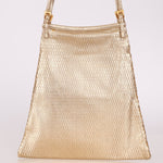 Prada Gold Metallic Mini Net Tote - FashioNica