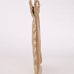 Prada Gold Metallic Mini Net Tote - FashioNica