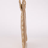 Prada Gold Metallic Mini Net Tote - FashioNica