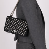 Prada Grommet Nylon Chain Flap Bag - FashioNica