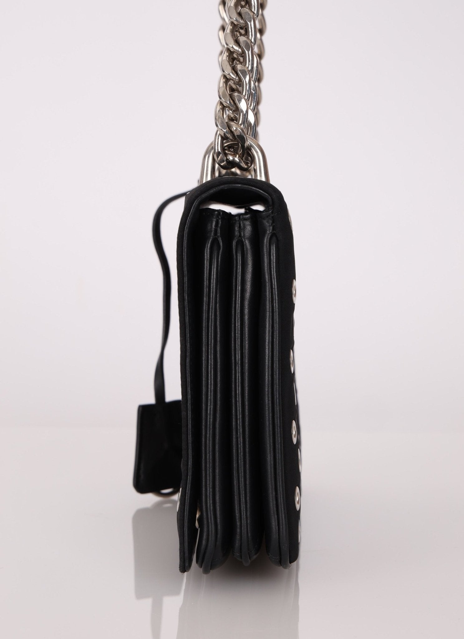 Prada Grommet Nylon Chain Flap Bag - FashioNica