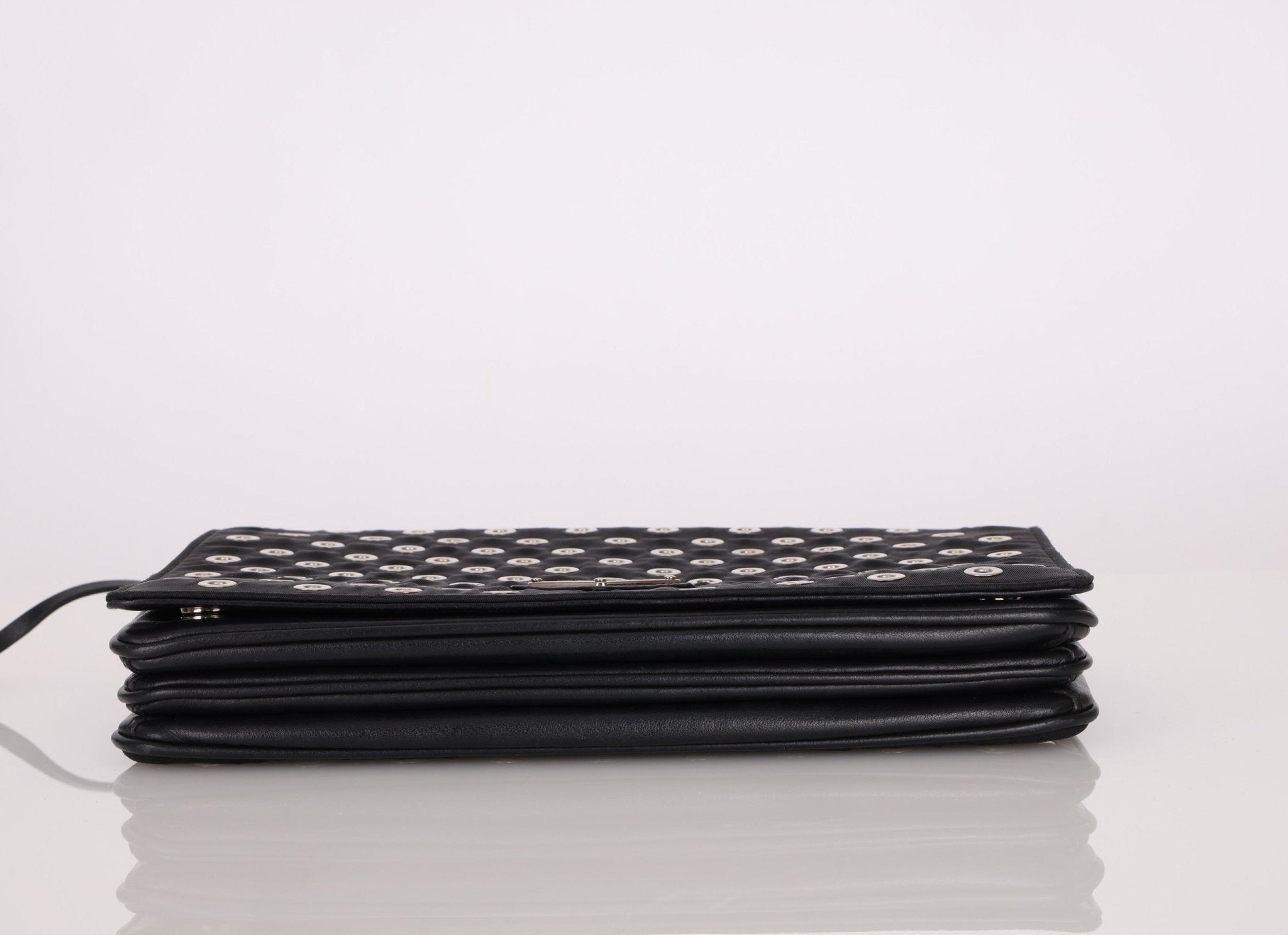 Prada Grommet Nylon Chain Flap Bag - FashioNica