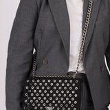 Prada Grommet Nylon Chain Flap Bag - FashioNica