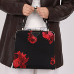 Prada Hibiscus Stamputo Tessuto Frame Handle Bag - FashioNica