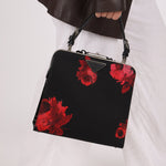 Prada Hibiscus Stamputo Tessuto Frame Handle Bag - FashioNica