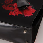 Prada Hibiscus Stamputo Tessuto Frame Handle Bag - FashioNica