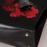 Prada Hibiscus Stamputo Tessuto Frame Handle Bag - FashioNica