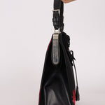 Prada Hibiscus Stamputo Tessuto Frame Handle Bag - FashioNica