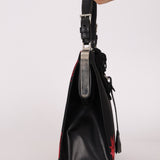 Prada Hibiscus Stamputo Tessuto Frame Handle Bag - FashioNica