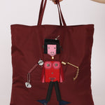 Prada 'Juliette' Robot Embellished Velo North South Tote - FashioNica