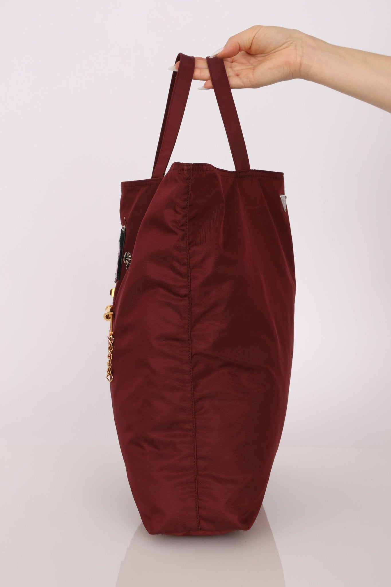 Prada 'Juliette' Robot Embellished Velo North South Tote - FashioNica