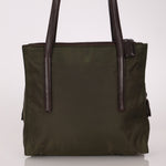 Prada Lambskin Trimmed Metropolitan Tessuto Tote - FashioNica