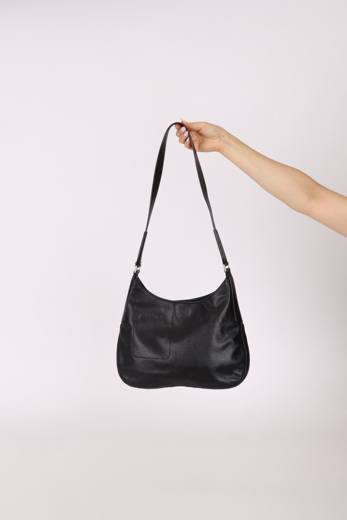 Prada Large Soft Nappa Sport Hobo - FashioNica