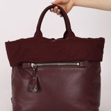Prada Leather and Nylon Reversible Tote - FashioNica