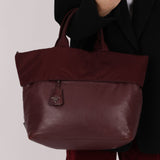 Prada Leather and Nylon Reversible Tote - FashioNica