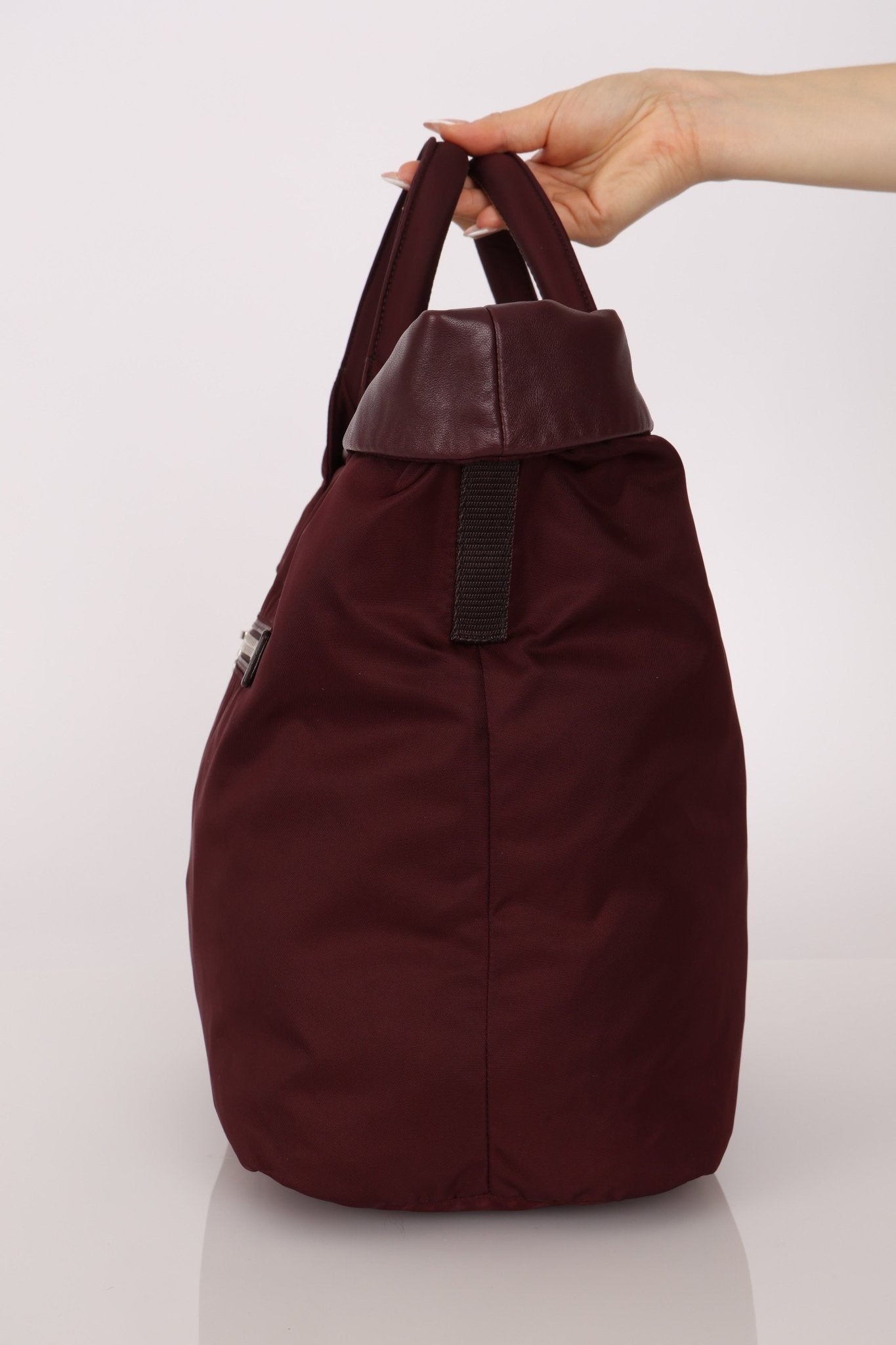 Prada Leather and Nylon Reversible Tote - FashioNica