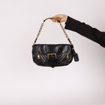 Prada Leather Buckle Flap Shoulder Bag - FashioNica