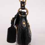 Prada Leather Buckle Flap Shoulder Bag - FashioNica