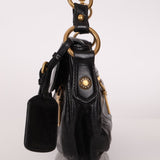 Prada Leather Buckle Flap Shoulder Bag - FashioNica