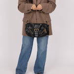 Prada Leather Buckle Flap Shoulder Bag - FashioNica