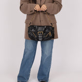 Prada Leather Buckle Flap Shoulder Bag - FashioNica