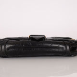 Prada Leather Buckle Flap Shoulder Bag - FashioNica