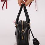 Prada Leather Mini Boston Bag - FashioNica