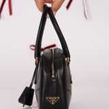 Prada Leather Mini Boston Bag - FashioNica