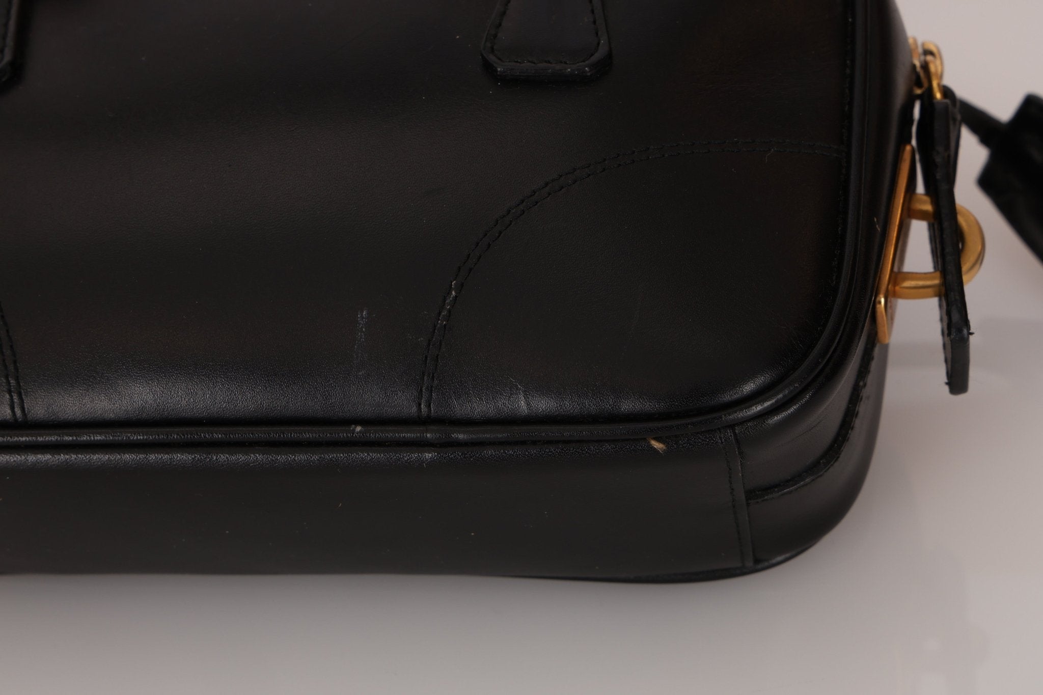 Prada Leather Mini Boston Bag - FashioNica