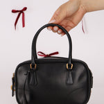 Prada Leather Mini Boston Bag - FashioNica