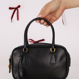 Prada Leather Mini Boston Bag - FashioNica