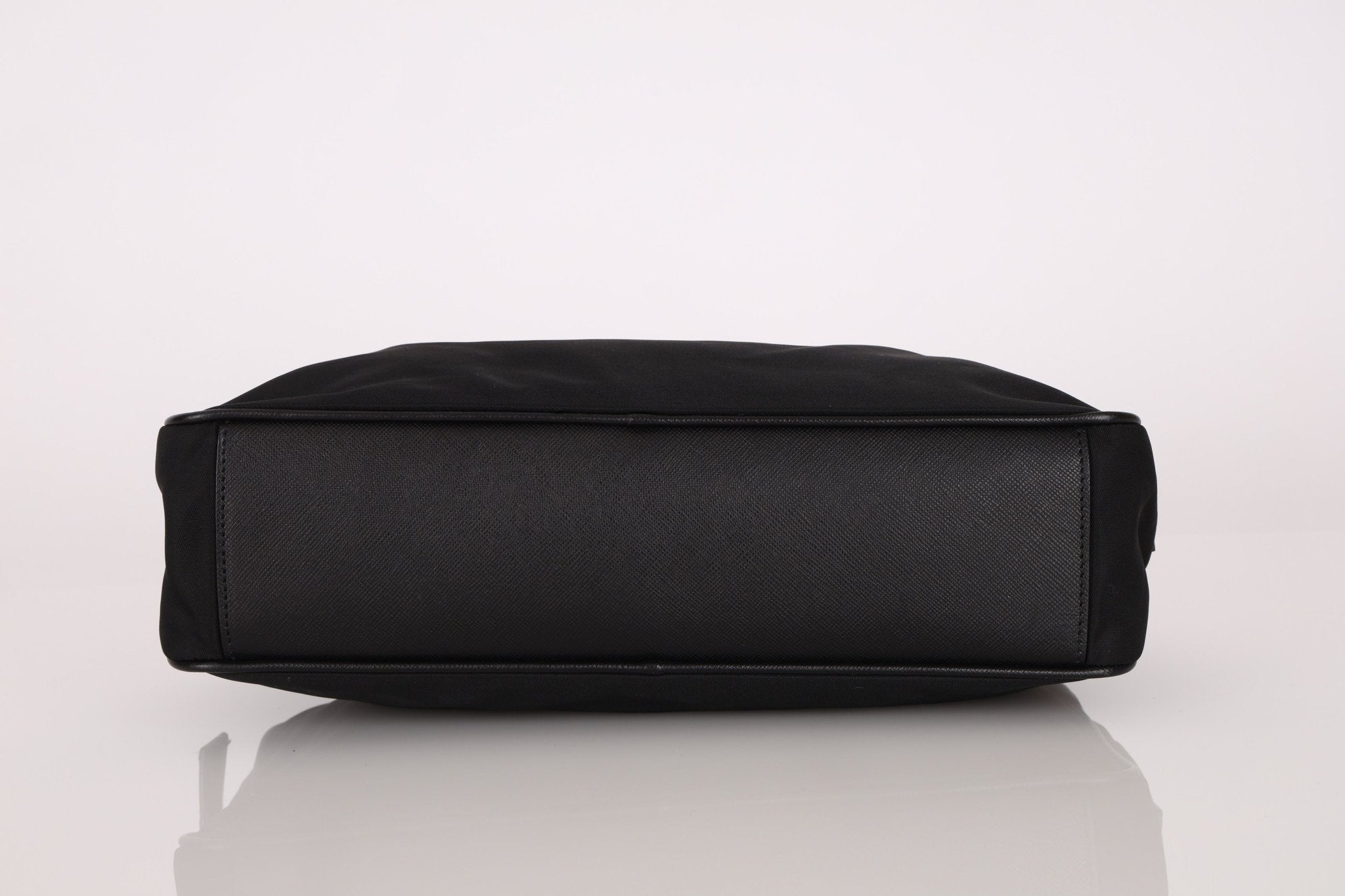 Prada Leather Trimmed Tessuto Boston Bag - FashioNica