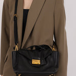 Prada Leather Vitello Daino Leather Flap Bag - FashioNica