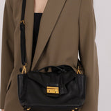 Prada Leather Vitello Daino Leather Flap Bag - FashioNica