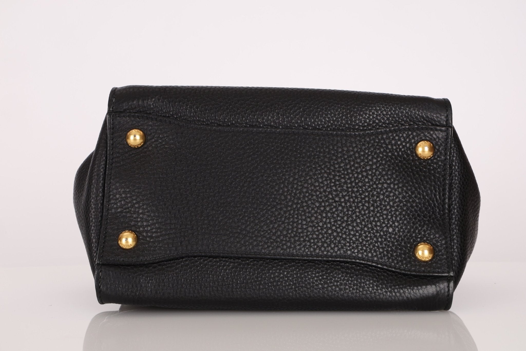 Prada Leather Vitello Daino Leather Flap Bag - FashioNica