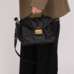 Prada Leather Vitello Daino Leather Flap Bag - FashioNica