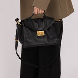 Prada Leather Vitello Daino Leather Flap Bag - FashioNica