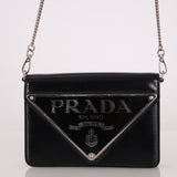 Prada Maxi Triangle Chain Flap Bag - FashioNica