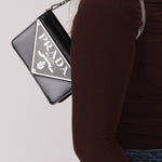Prada Maxi Triangle Chain Flap Bag - FashioNica