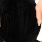 Prada Nylon and Leather Floral Applique Mini Tote - FashioNica