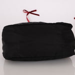 Prada Nylon Beaded Logo Tassel Hobo - FashioNica