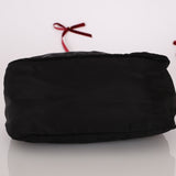 Prada Nylon Beaded Logo Tassel Hobo - FashioNica