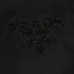 Prada Nylon Beaded Logo Tassel Hobo - FashioNica