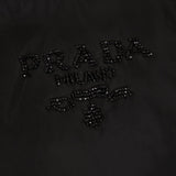 Prada Nylon Beaded Logo Tassel Hobo - FashioNica