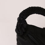 Prada Nylon Beaded Logo Tassel Hobo - FashioNica