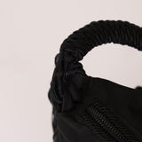 Prada Nylon Beaded Logo Tassel Hobo - FashioNica