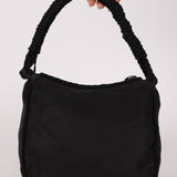 Prada Nylon Beaded Rope Handle Mini Hobo - FashioNica